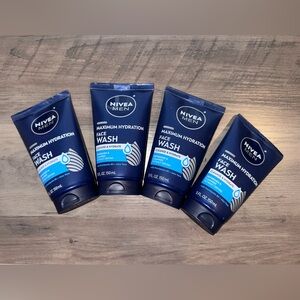 NEW 4 PACK - Nivea Men Maximum Hydration Moisturizing Face Wash with Aloe Vera